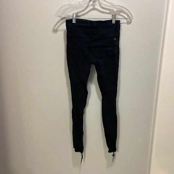 RAG and Bone Nine Inch Skinny woman’s black jeans - Picture 6 of 15